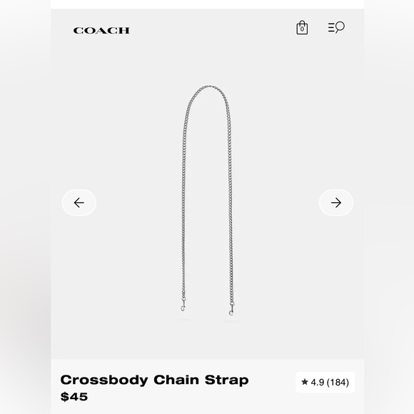 Coach Leather Floral Print Women's Mini Bag w/ extra chain crossbody strap - Picture 3 of 4